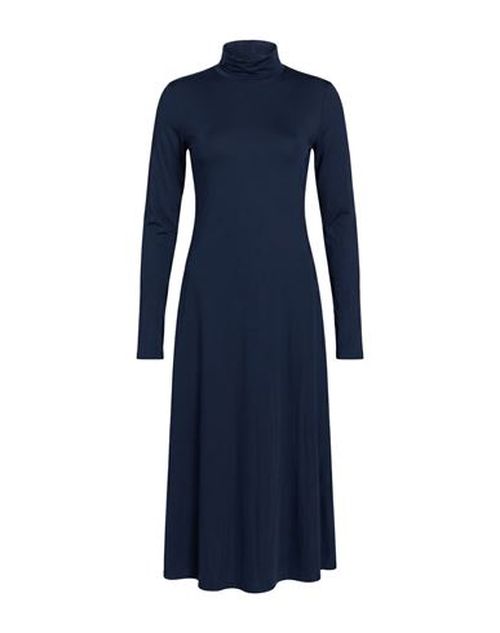 Crochè Woman Midi dress Midnight blue Size M Viscose, Polyamide, Elastane