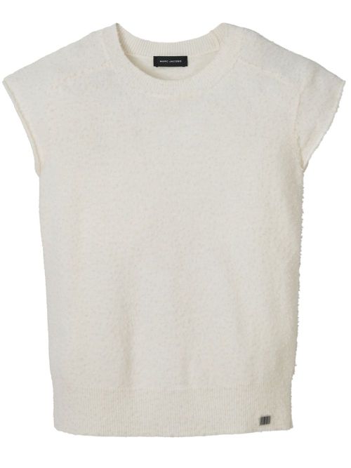 Pilled wool vest - White