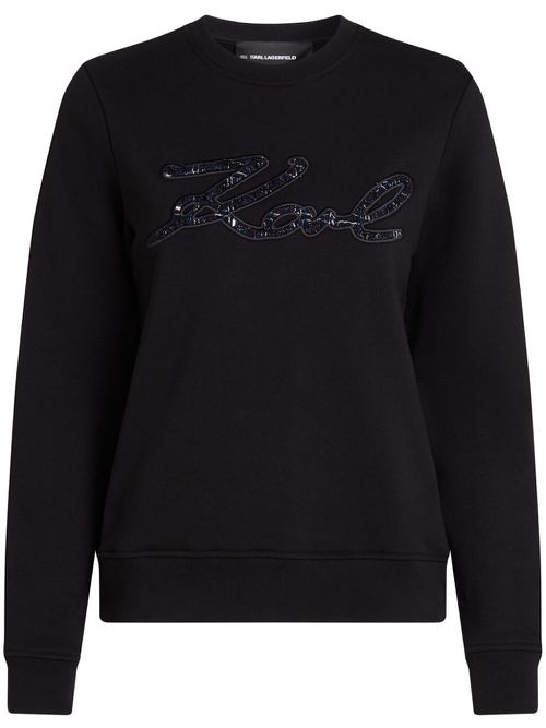 Logo-embellished sweatshirt - Black
