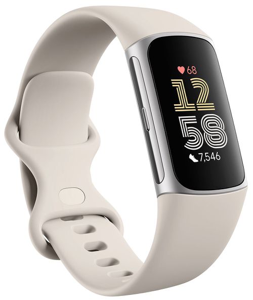 Charge 6 Fitness Tracker in Porcelain/Silver Aluminum Finish