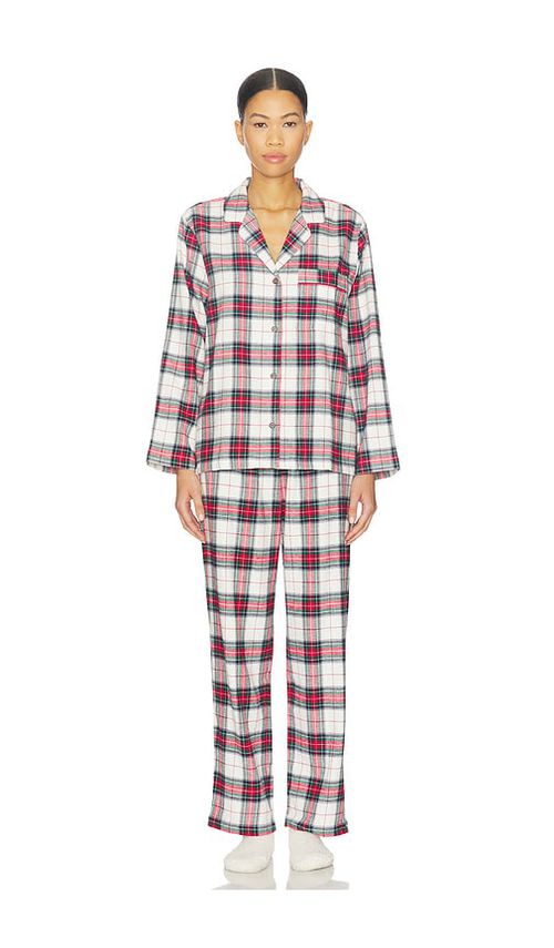 Eberjey Flannel Long Pj Set in Red. - XS also in L, M