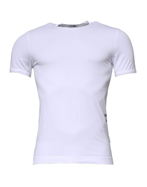 Cotton Stretch Crewneck T-Shirt — White