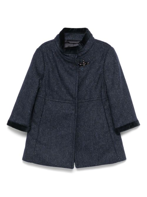 Twill-weave coat - Blue