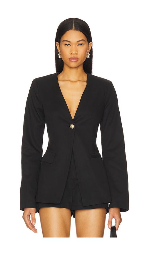 SNDYS Emilie Fitted Blazer in Black. -  XXS also in L, M, S, XL