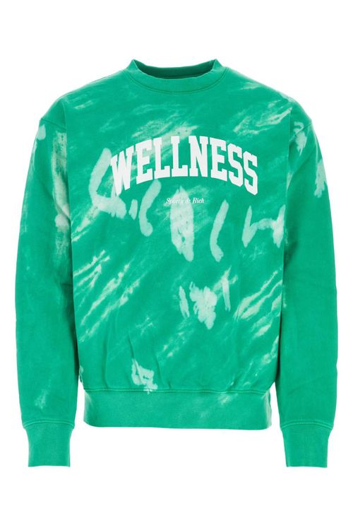 Green Graphic Print Sweatshirt