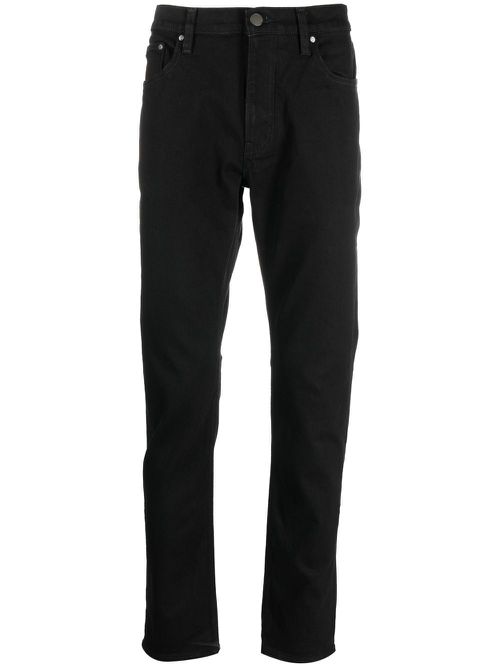 Slim-fit stretch-cotton jeans - Black