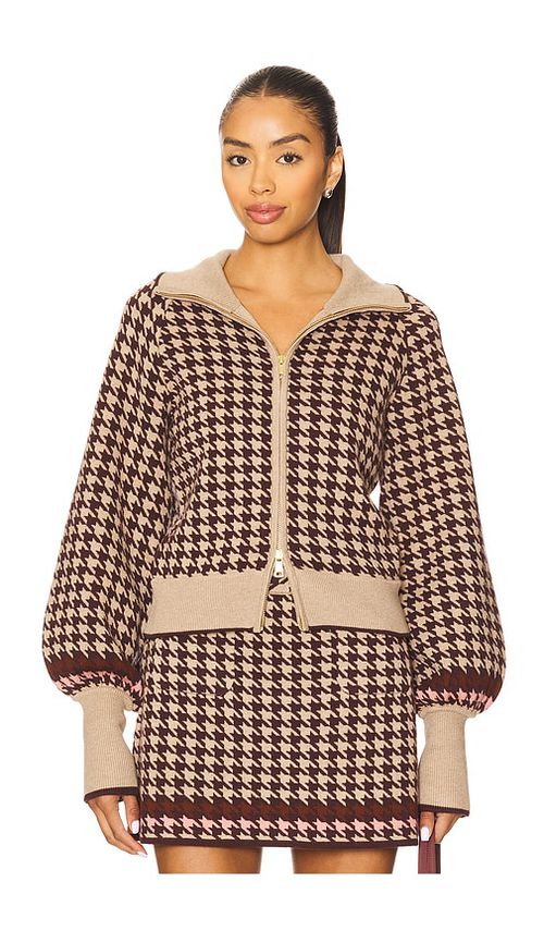 Cara Cara Lyss Jacket in Houndstooth Multi Taupe. XS also in L, M
