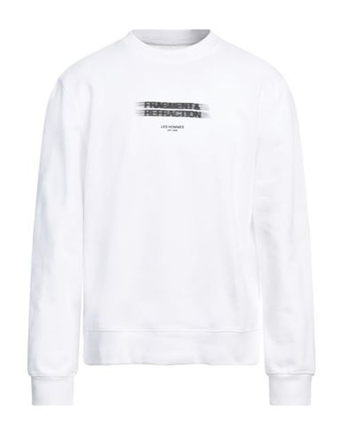 Les Hommes Man Sweatshirt White Size XL Cotton