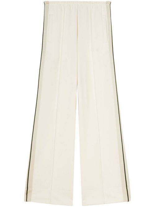 Loose-fit cotton track pants - White