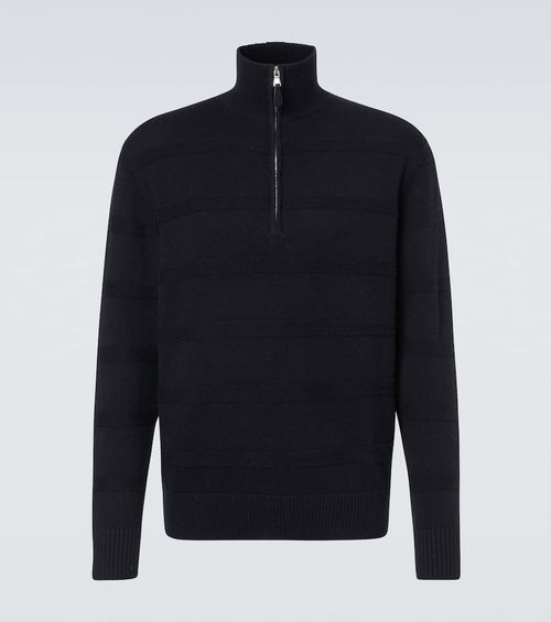 Cotton and cashmere turtleneck sweater