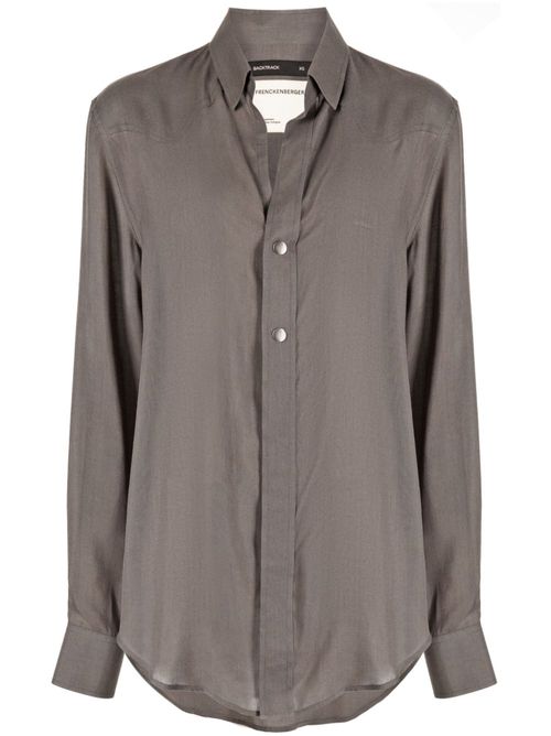 Long-sleeve wool shirt - Green