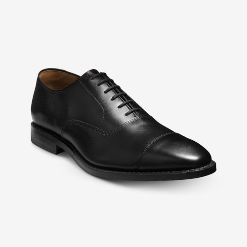Park Avenue Cap-toe Oxford Dress Shoe in Black Leather