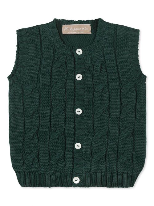 Cashmere vest - Green