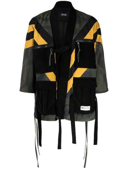 Graphic-print panelled jacket - Multicolour