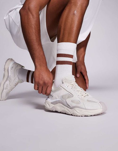 Steve Madden Serpent chunky trainers in off white