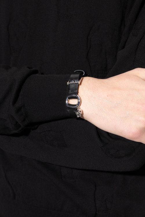Leather Bracelet, Men's, Black