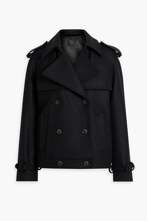 Amaury double-breasted wool-blend felt coat