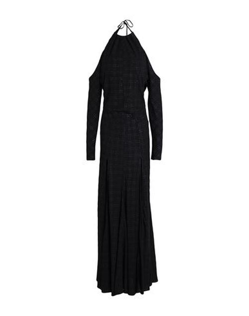 Woman Maxi dress Black Size 6 Viscose, Elastane