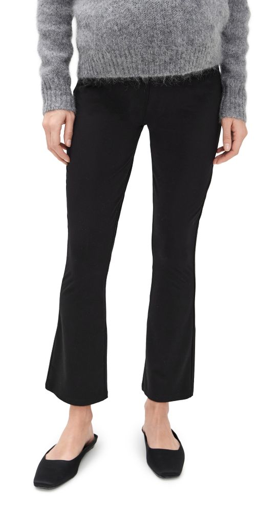 The Bodyflex Crop Flare Leggings Black