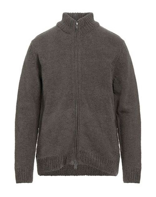 Man Cardigan Dark green Size S Cotton