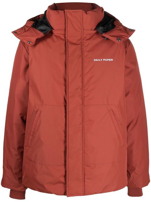 Padded hooded jacket - Red