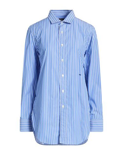 Woman Shirt Azure Size L Cotton