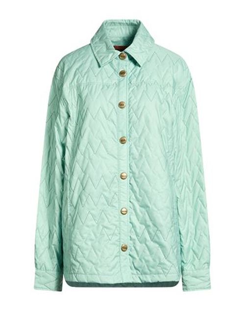 Woman Puffer Light green Size 4 Polyester