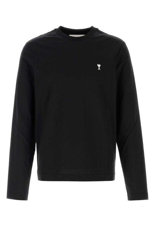 Embroidered Heart Logo Sweatshirt — Black