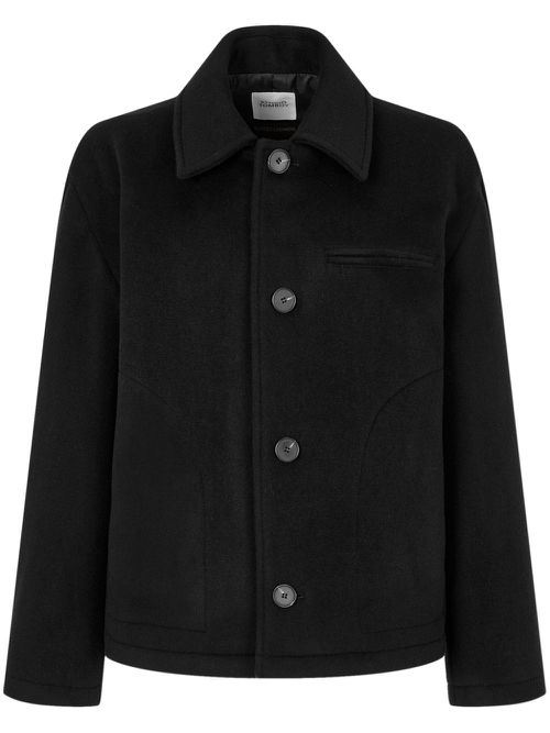 Brushed-finish jacket - Black