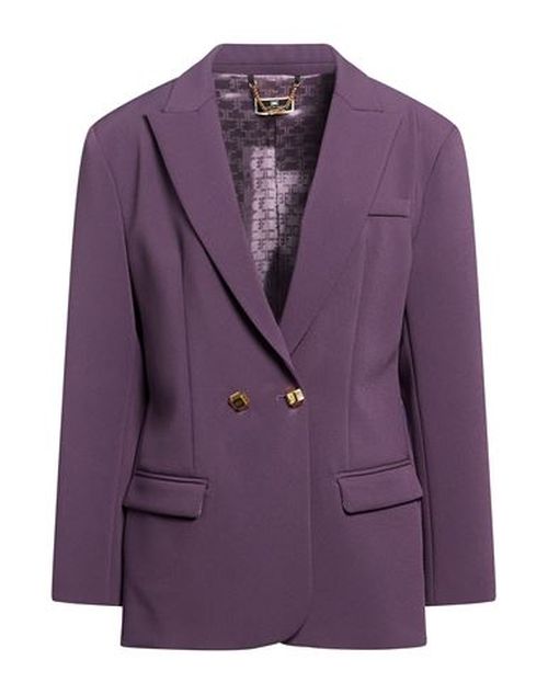Woman Blazer Purple Size 10 Polyester, Elastane