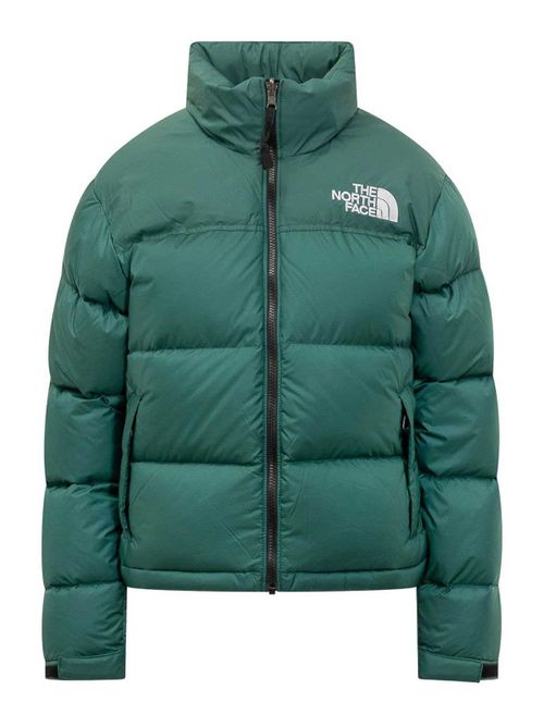 Down jacket with logo