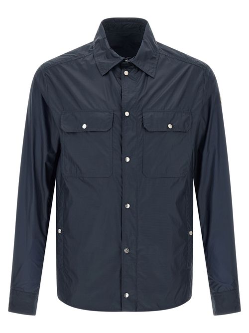 Polyamide Ripstop Overshirt — Blue