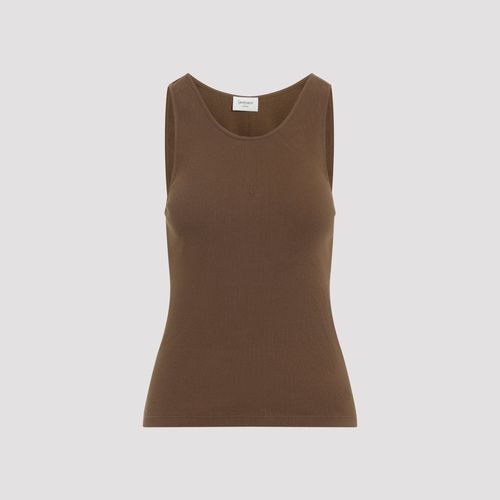 Cassandre Logo Cotton Tank Top