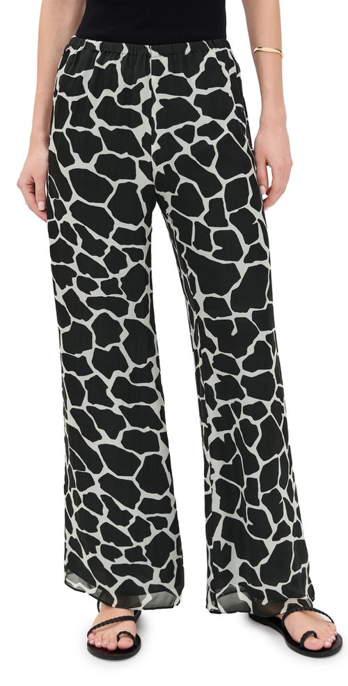 Freya Silk Pants Giraffe