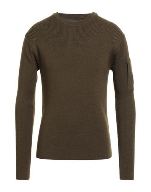 C. p. Company Man Sweater Military green Size 34 Wool, Acrylic