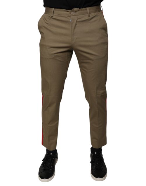 Tapered Trousers — Brown