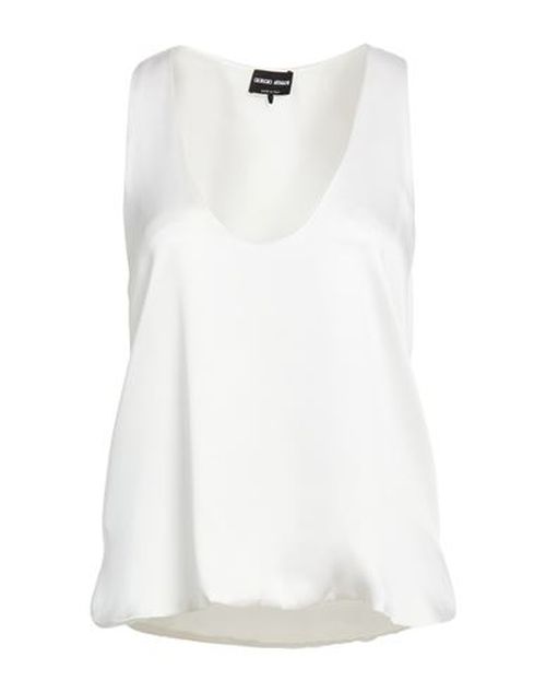 Woman Top Ivory Size 6 Silk