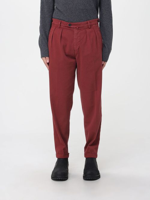 Pants Men color Red