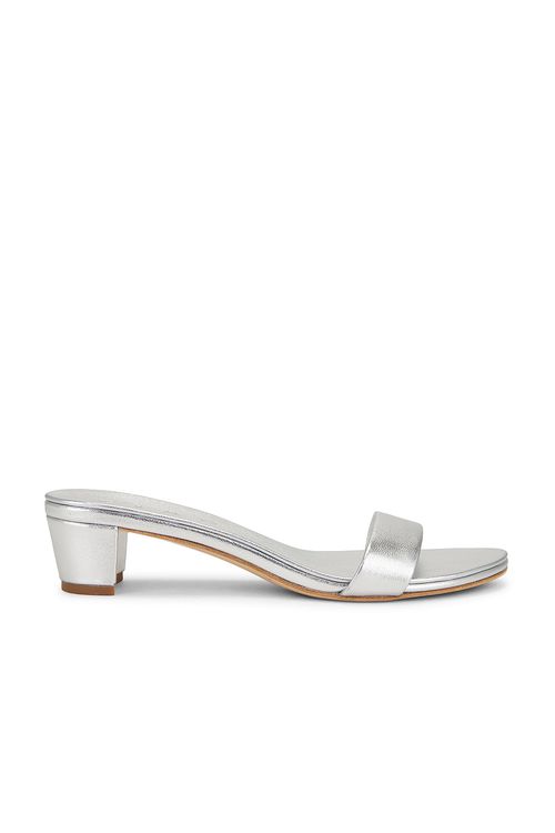 Ziah Mule in Silver - Metallic Silver.  38 also in 35, 36