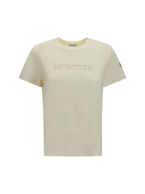 Tone-On-Tone Embroidered Logo T-Shirt — White