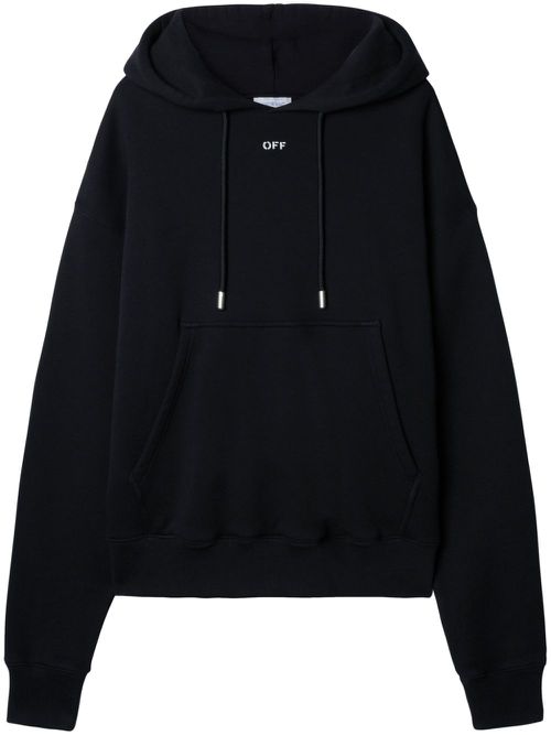 Graphic-print hoodie - Black