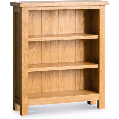 Surrey Oak Small Bookcase Solid Wood | Rustic Waxed Oak | Roseland
