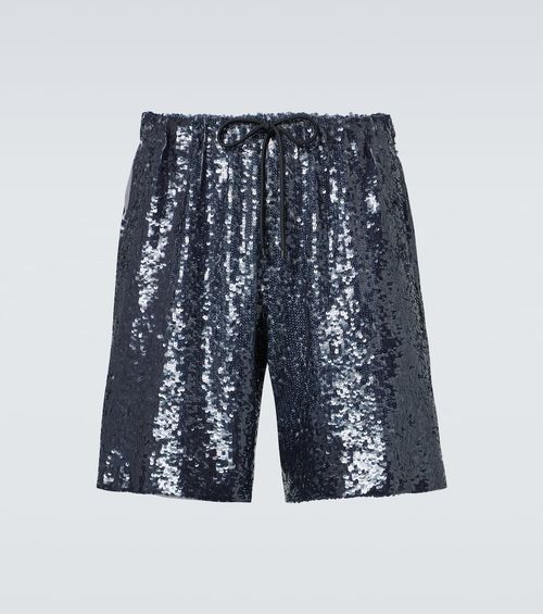 Dries Van Noten Sequined Bermuda shorts