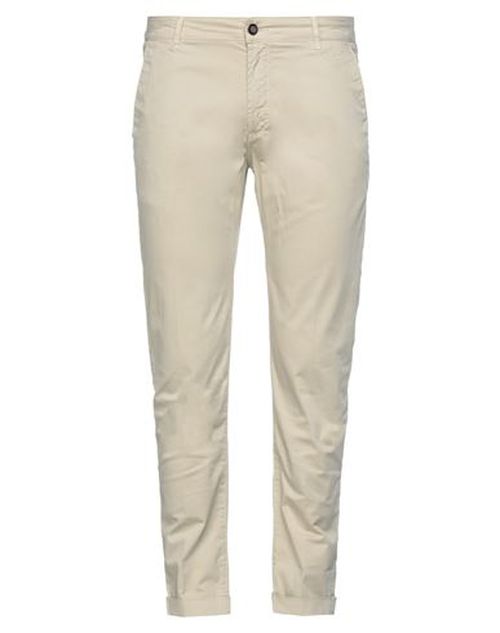 Man Pants Beige Size 34 Cotton, Elastane