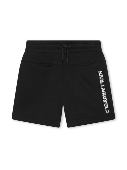 Logo-print track shorts - Black