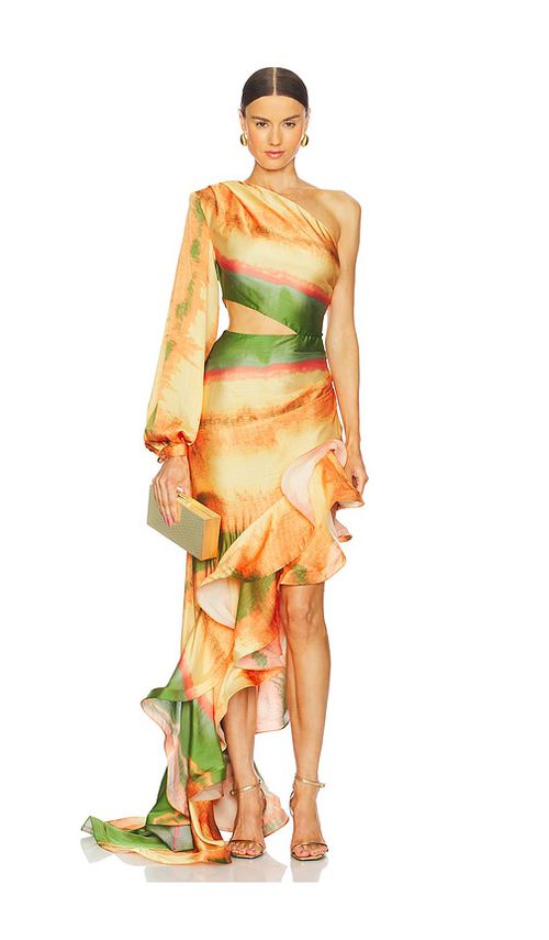 Bronx and Banco ABENDKLEID HANNA HORIZON in Orange. Größe XS. Also in