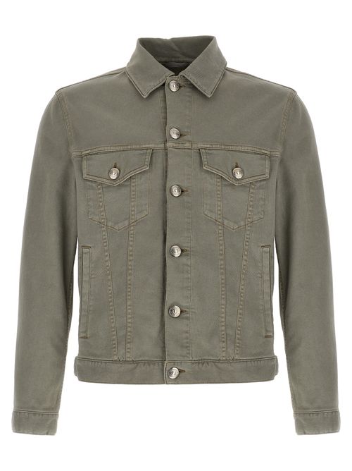 Cotton Denim Jacket — Gray