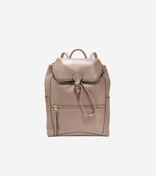 Women's Alexandria Flap Medium Backpack - Beige