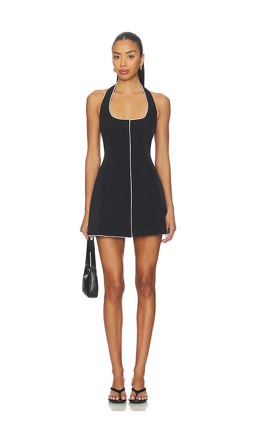 SNDYS Lyns Halterneck Dress in Black. XXS. Also in L, M, S, XL