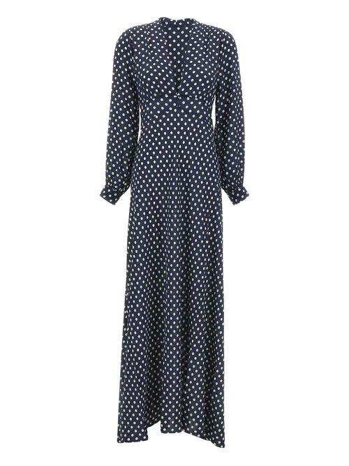 Rixo Emory polka dot maxi dress - Blue